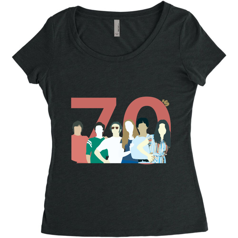 That 70s Show - Retro Look Women's Triblend Scoop T-shirt by cm-arts | Artistshot