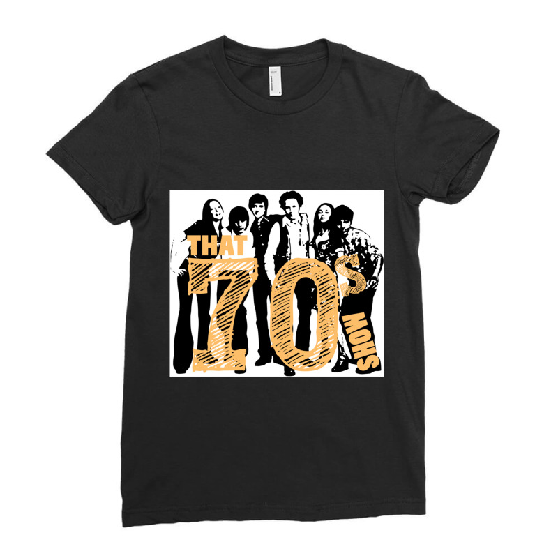 That 70s Show - Simple B_amp_w Ladies Fitted T-Shirt by cm-arts | Artistshot