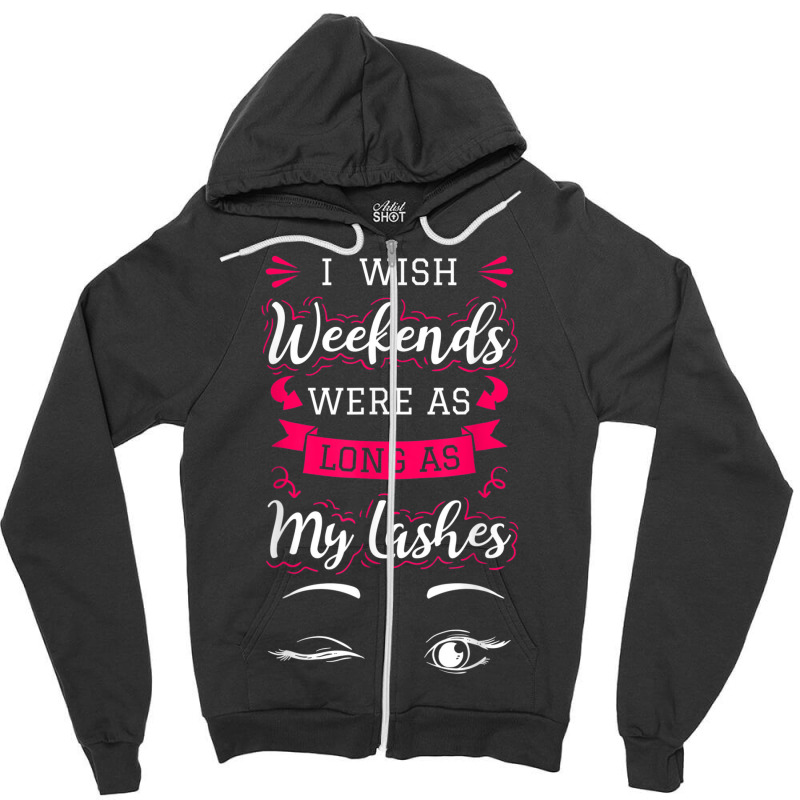 Esthetician Lash Technician Makeup Aesthetician Beautician Zipper Hoodie | Artistshot