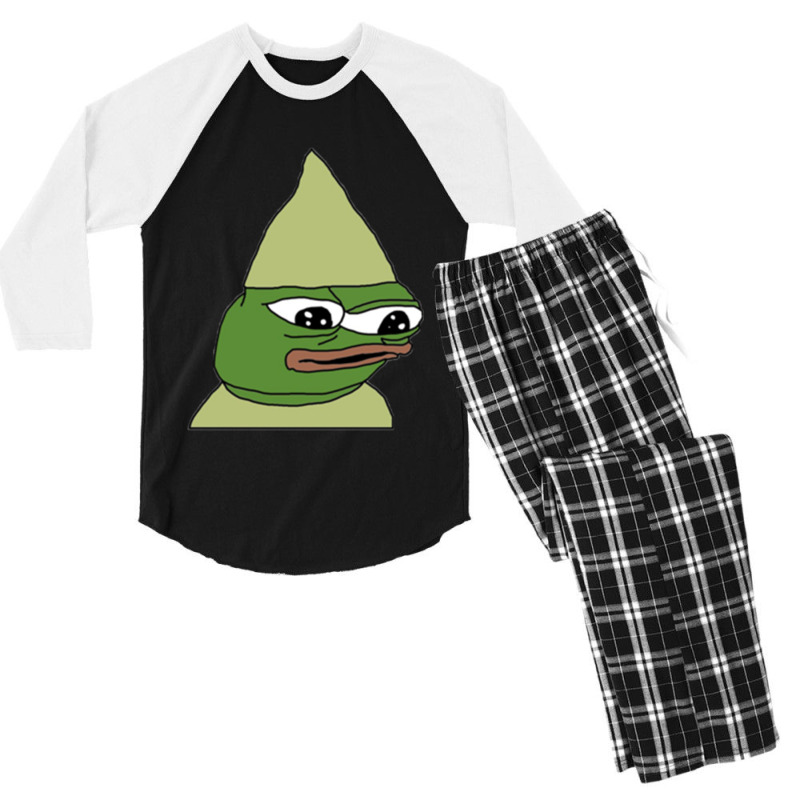 Feelsdankman Emote Men's 3/4 Sleeve Pajama Set | Artistshot