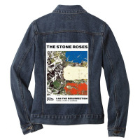 I Am The Resurrection The Stone Roses Ladies Denim Jacket | Artistshot