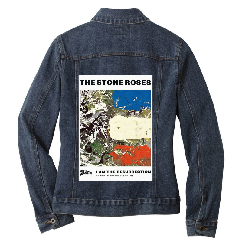 I Am The Resurrection The Stone Roses Ladies Denim Jacket by cm-arts | Artistshot