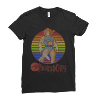 Thundercats Lion-o Rainbow Sunset Poster Ladies Fitted T-shirt | Artistshot