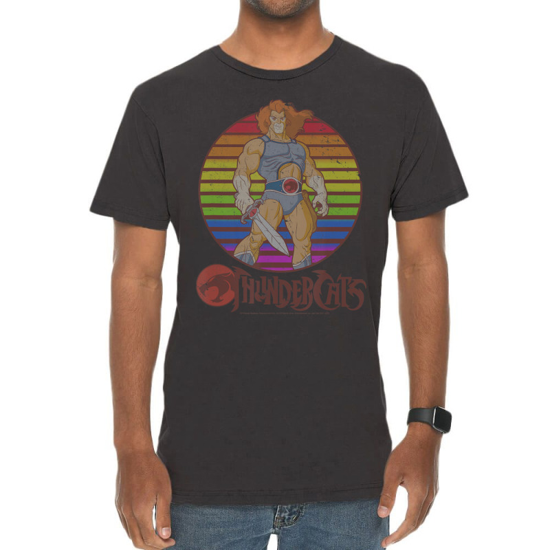 Thundercats Lion-o Rainbow Sunset Poster Vintage T-Shirt by Gibbons Washburn | Artistshot