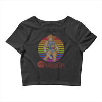 Thundercats Lion-o Rainbow Sunset Poster Crop Top | Artistshot