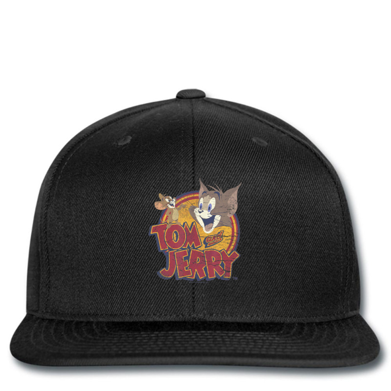 Tom And Jerry Water Damaged Colors Printed Hat | Artistshot