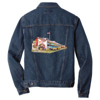 Spag's Shrewsbury Massachusetts Painting Isolated Nostalgia Men Denim Jacket | Artistshot