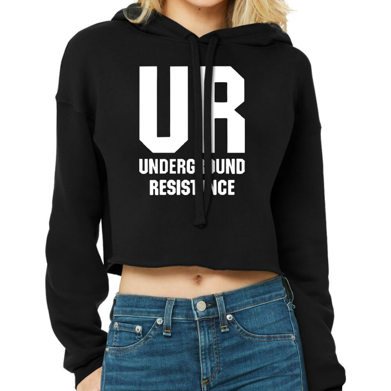 Underground-resistance Cropped Hoodie by cm-arts | Artistshot