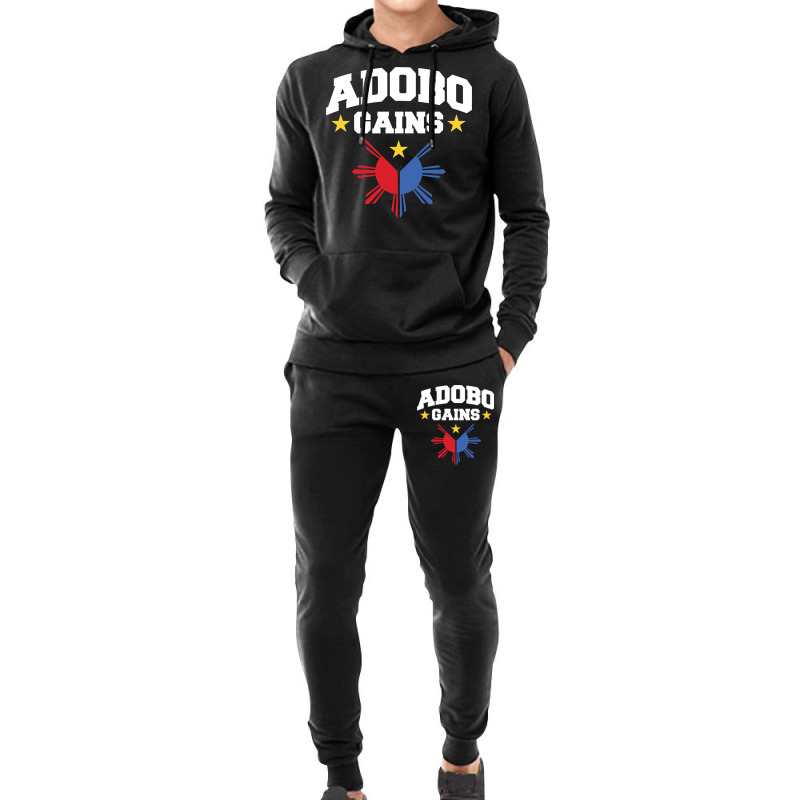 Adobo Gains Funny Filipino Philippine Sun Flag Pride Pullover Hoodie Hoodie & Jogger set by chicoavsmaydav | Artistshot