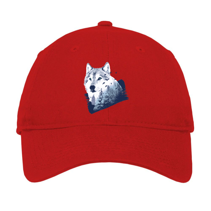 Wolf Forest Adjustable Cap by cm-arts | Artistshot