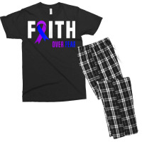 Faith God Warrior Fighter Rheumatoid Arthritis Awareness Men's T-shirt Pajama Set | Artistshot