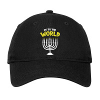 Hanukkah Jewish Holiday Oy To The World Adjustable Cap | Artistshot