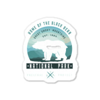 Vintage National Park Great Smoky Mountains Park Sticker | Artistshot