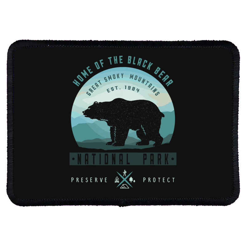 Vintage National Park Great Smoky Mountains Park Rectangle Patch | Artistshot