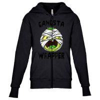 Gangsta Wrapper Funny Zombie Halloween Costume Youth Zipper Hoodie | Artistshot