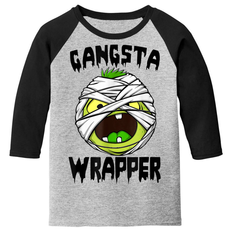 Gangsta Wrapper Funny Zombie Halloween Costume Youth 3/4 Sleeve | Artistshot