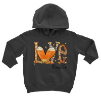 Womens Love Mia Life Fall Season Autumn Pumpkin Halloween Toddler Hoodie | Artistshot