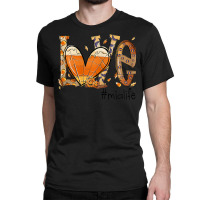 Womens Love Mia Life Fall Season Autumn Pumpkin Halloween Classic T-shirt | Artistshot