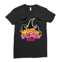 Funny Pumpkin Witches Spooky Halloween Ghost Trick Or Treat Ladies Fitted T-shirt | Artistshot