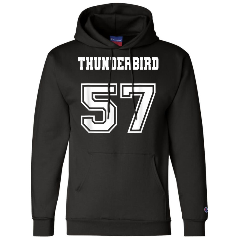 Jersey Style Thunderbird 57 1957 Muscle Classic Car Champion Hoodie | Artistshot