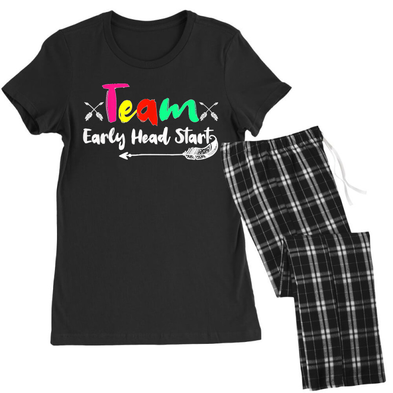 Team Early Head Start Back To School Funny Teacher Adults Women's Pajamas Set by cm-arts | Artistshot