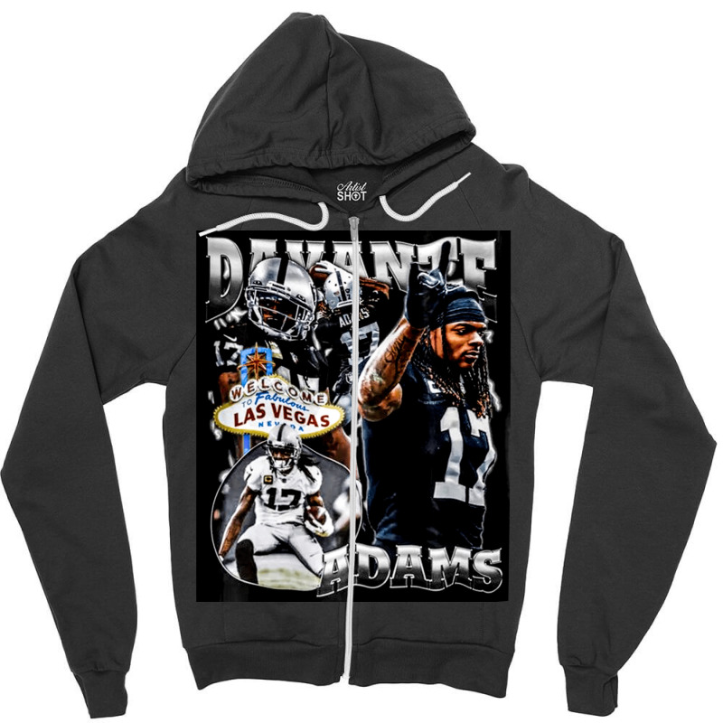 Davante Adams, Davante, Adams, Davante Adam, Davante Adams Vintage, Da Zipper Hoodie | Artistshot