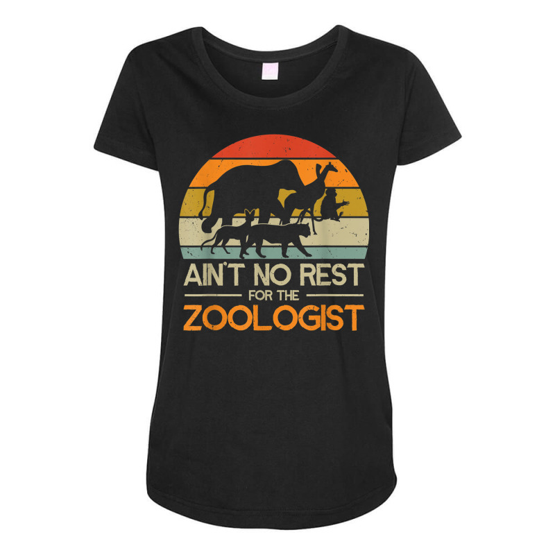 Zoologist Zookeeping Wildlife Zoology Zoo Employee Zookeeper Maternity Scoop Neck T-shirt by Fashlaza | Artistshot