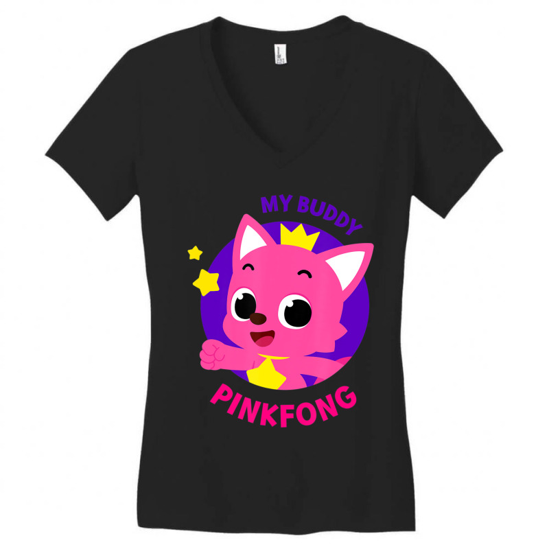 Pinkfong Official Women's V-Neck T-Shirt by Crowley Tidwell | Artistshot