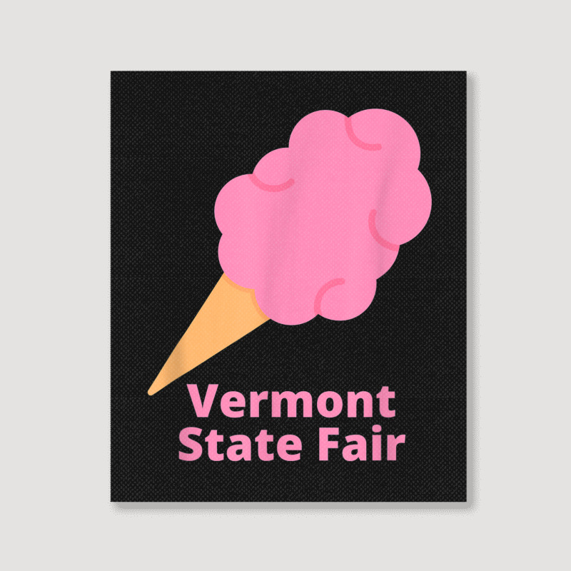 Vermont State Fair Pink Cotton Candy County Fair Portrait Canvas Print | Artistshot