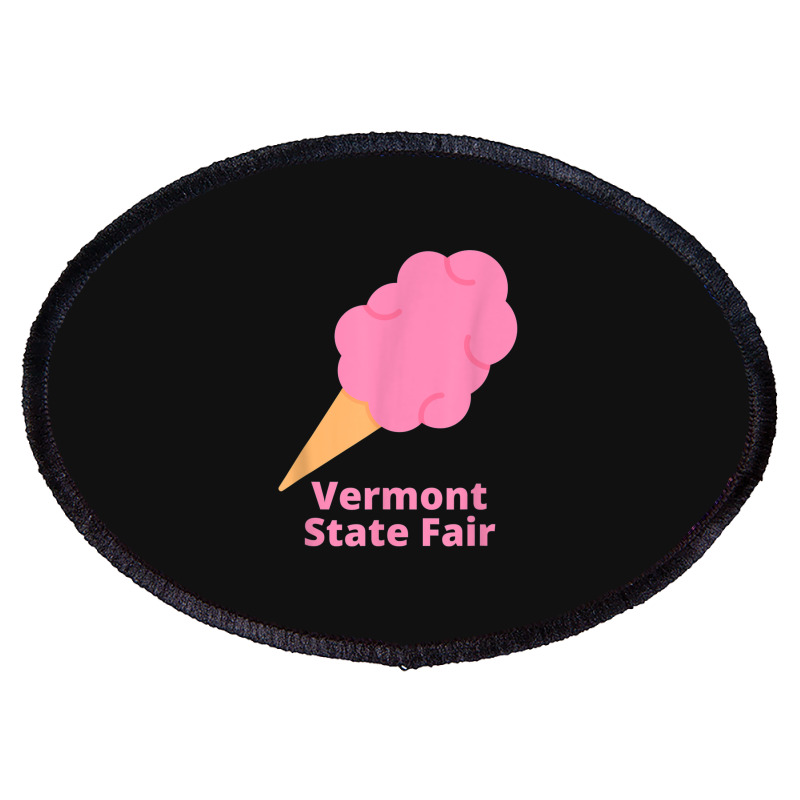 Vermont State Fair Pink Cotton Candy County Fair Oval Patch | Artistshot