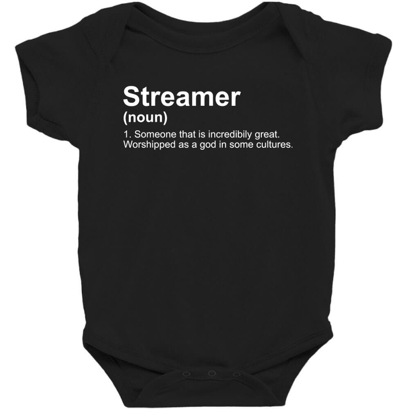 Streamer Live Steam Definition Baby Bodysuit by trokeryth | Artistshot