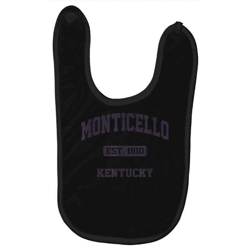 Monticello Kentucky Ky Vintage State Athletic Style Baby Bibs by Lambent | Artistshot