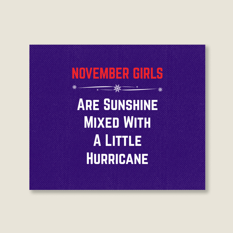 November Girls Landscape Canvas Print | Artistshot