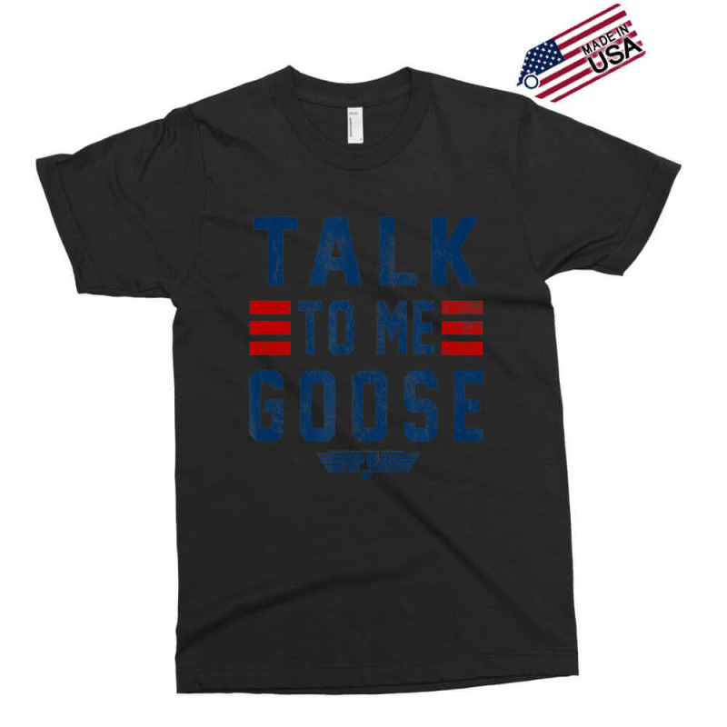 Top Gun Talk To Me Goose Distressed Text Exclusive T-shirt | Artistshot