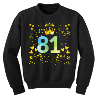 81st Birthday Anniversaries Youth Sweatshirt | Artistshot