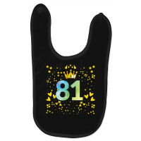 81st Birthday Anniversaries Baby Bibs | Artistshot