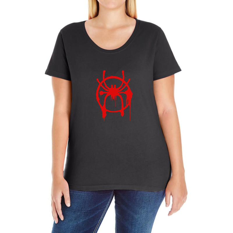 Miles ;morales Spider Ladies Curvy T-Shirt by cm-arts | Artistshot