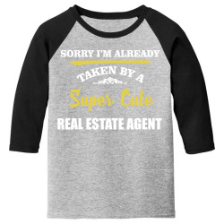 sorry i'm taken by super cute real estate agent Youth 3/4 Sleeve | Artistshot