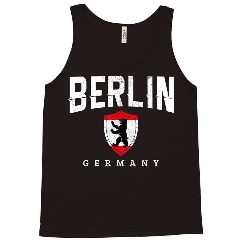 Berlin Germany Bear Flag Souvenir Travel German Gift T Shirt Tank Top | Artistshot