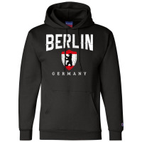 Berlin Germany Bear Flag Souvenir Travel German Gift T Shirt Champion Hoodie | Artistshot