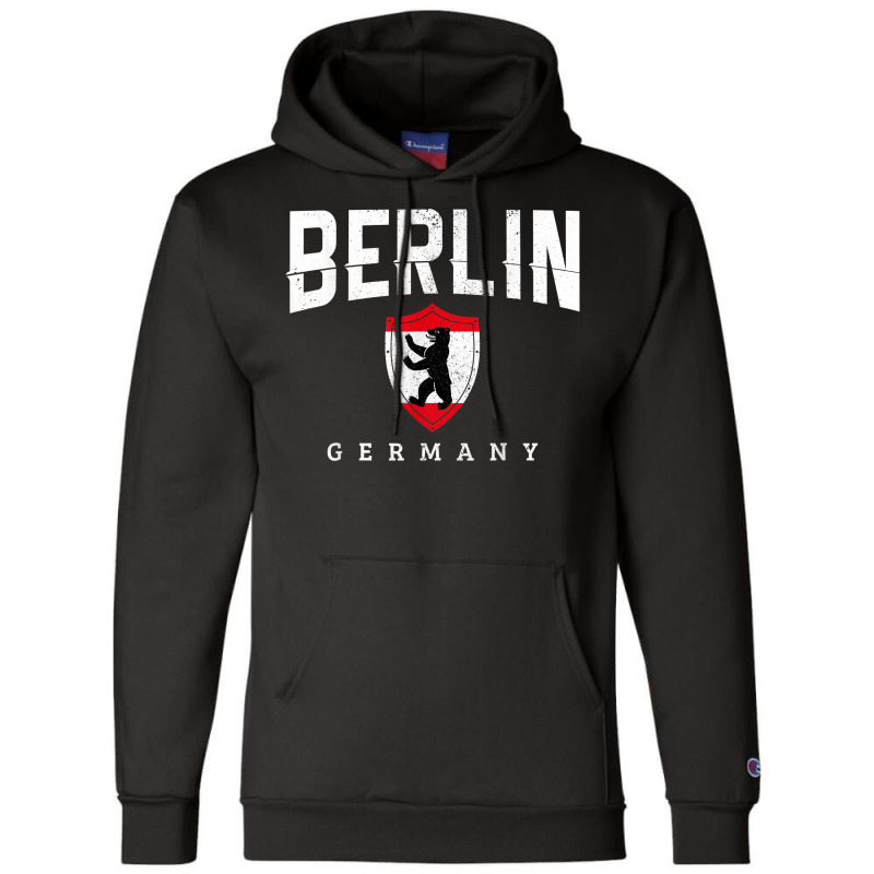 Berlin Germany Bear Flag Souvenir Travel German Gift T Shirt Champion Hoodie | Artistshot