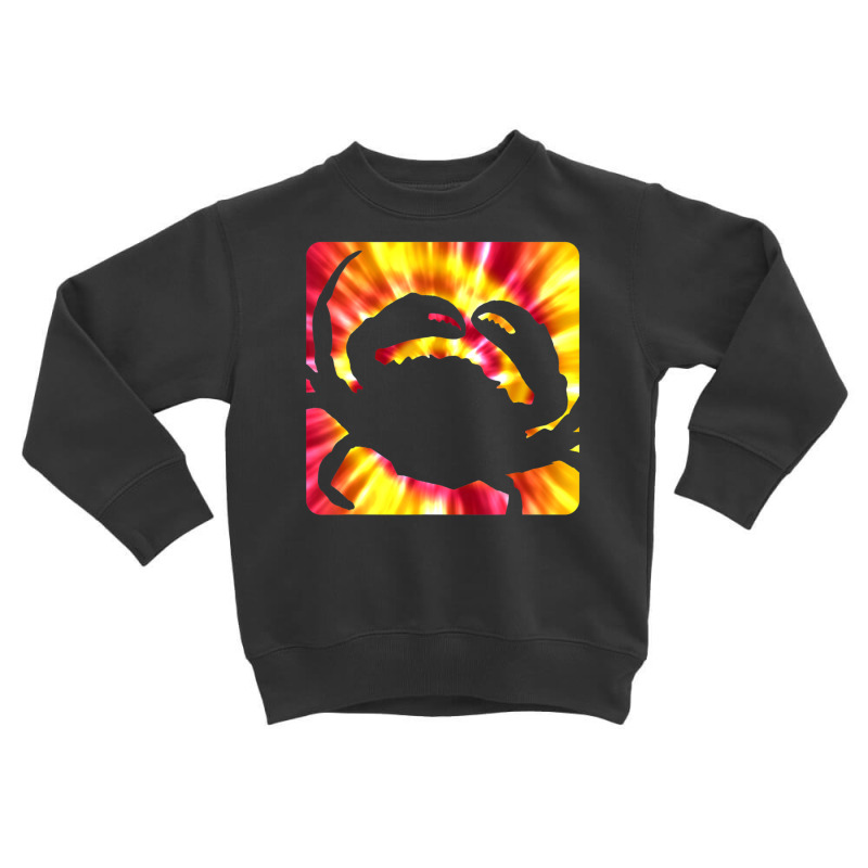 Tie Dye Crab For Crab Lovers Toddler Sweatshirt | Artistshot