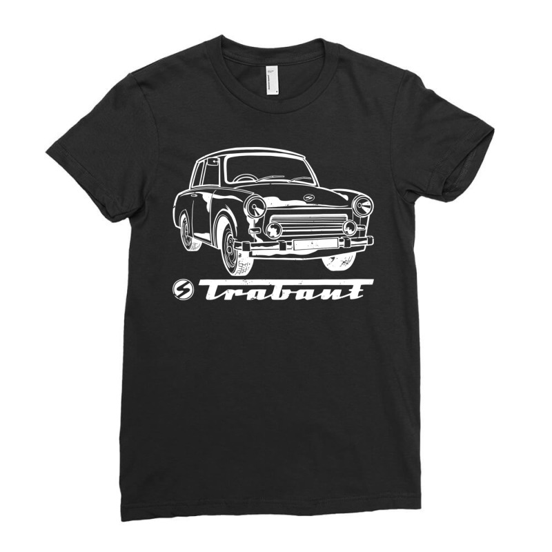 Trabant Trabi Auto Ddr Germany S Ladies Fitted T-Shirt by Min01 | Artistshot