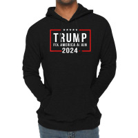 Trump 2024 Fix America Again Donald Trump 2024 Lightweight Hoodie | Artistshot