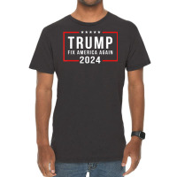 Trump 2024 Fix America Again Donald Trump 2024 Vintage T-shirt | Artistshot