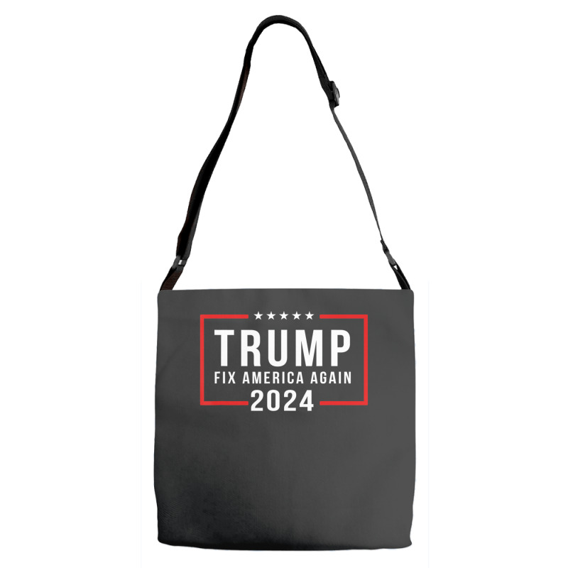 Trump 2024 Fix America Again Donald Trump 2024 Adjustable Strap Totes | Artistshot