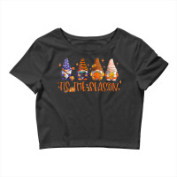 Halloween Gnomes Autumn Tis The Season Crop Top | Artistshot