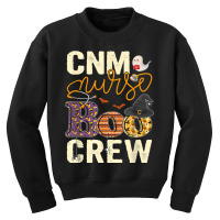 Scary Nurse Halloween Ghost Spider Cnm Nurse Boo Crew Youth Sweatshirt | Artistshot