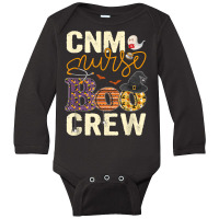 Scary Nurse Halloween Ghost Spider Cnm Nurse Boo Crew Long Sleeve Baby Bodysuit | Artistshot