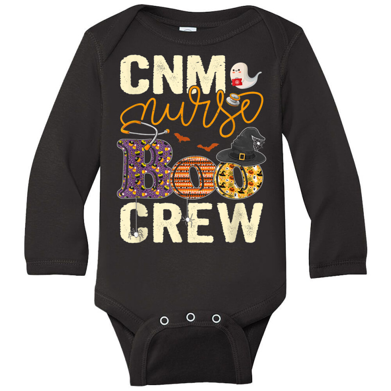 Scary Nurse Halloween Ghost Spider Cnm Nurse Boo Crew Long Sleeve Baby Bodysuit by Uniform | Artistshot